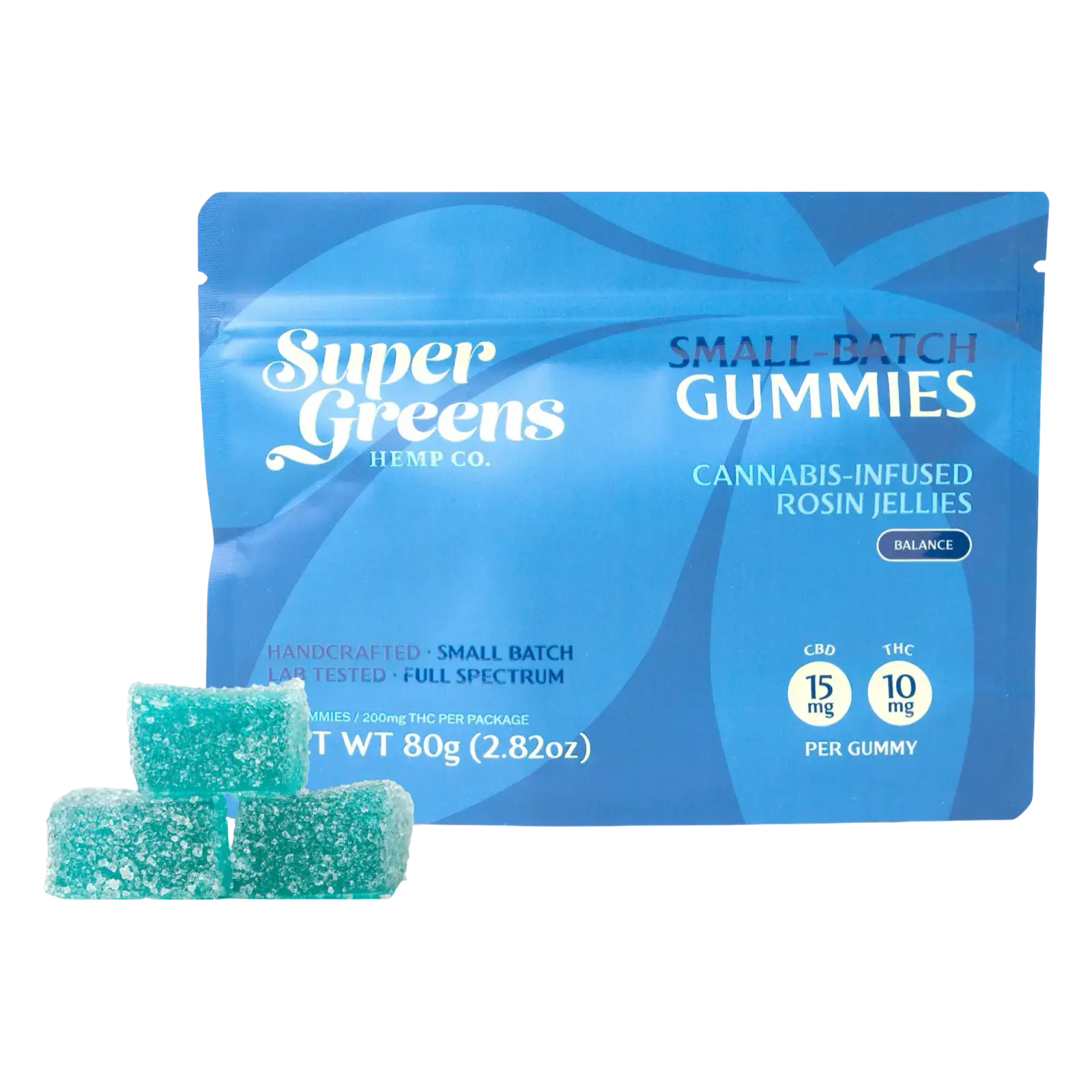 200mg Rosin Gummies (20ct) | 10mg Balance Gummies | Super Greens - Image 2