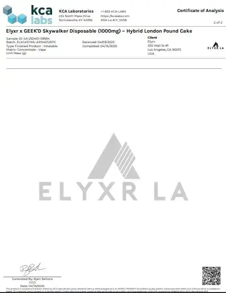 GEEKāD X ELYXR LA LONDON POUND CAKE - Image 3