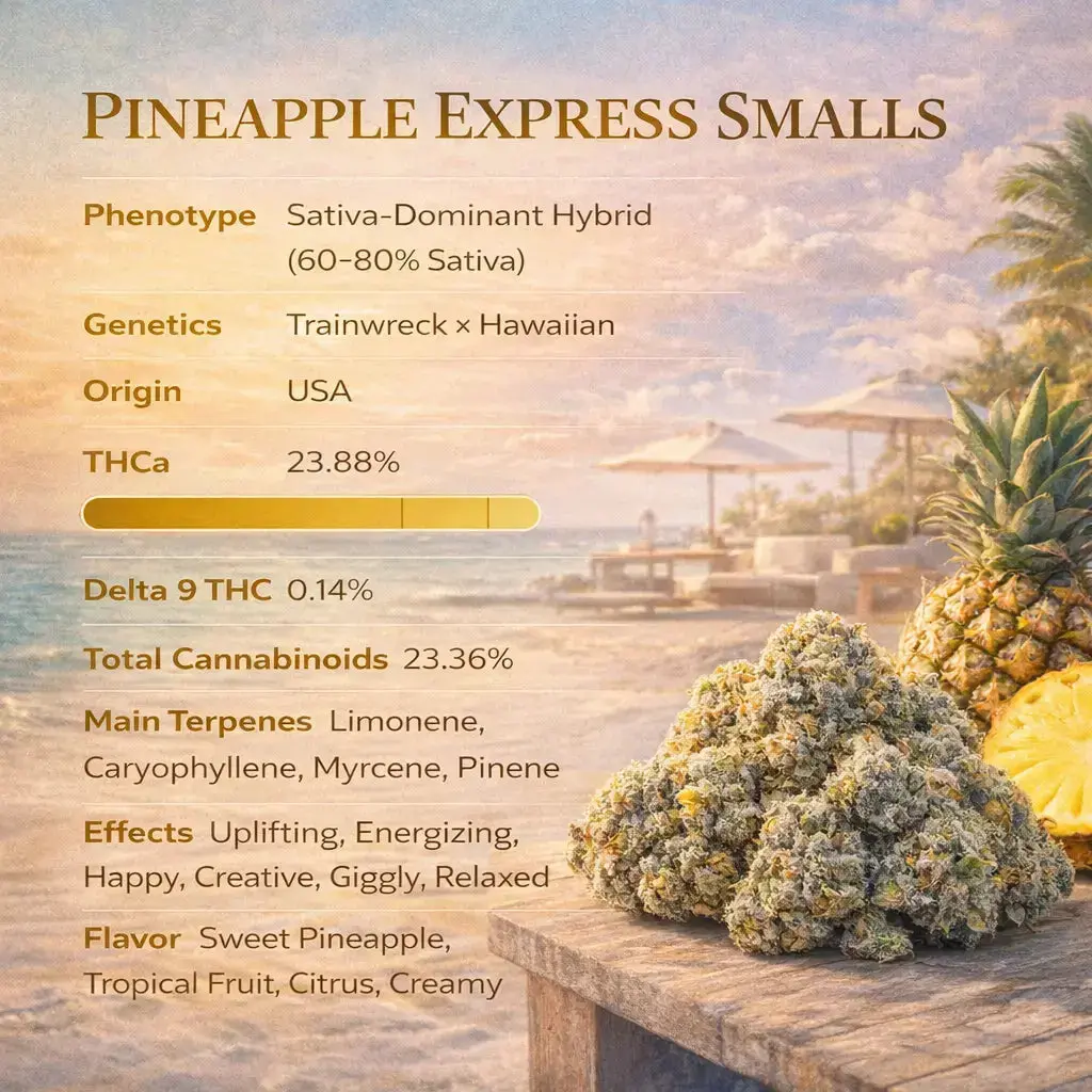 Pineapple Express Smalls THCa Flower - Image 6