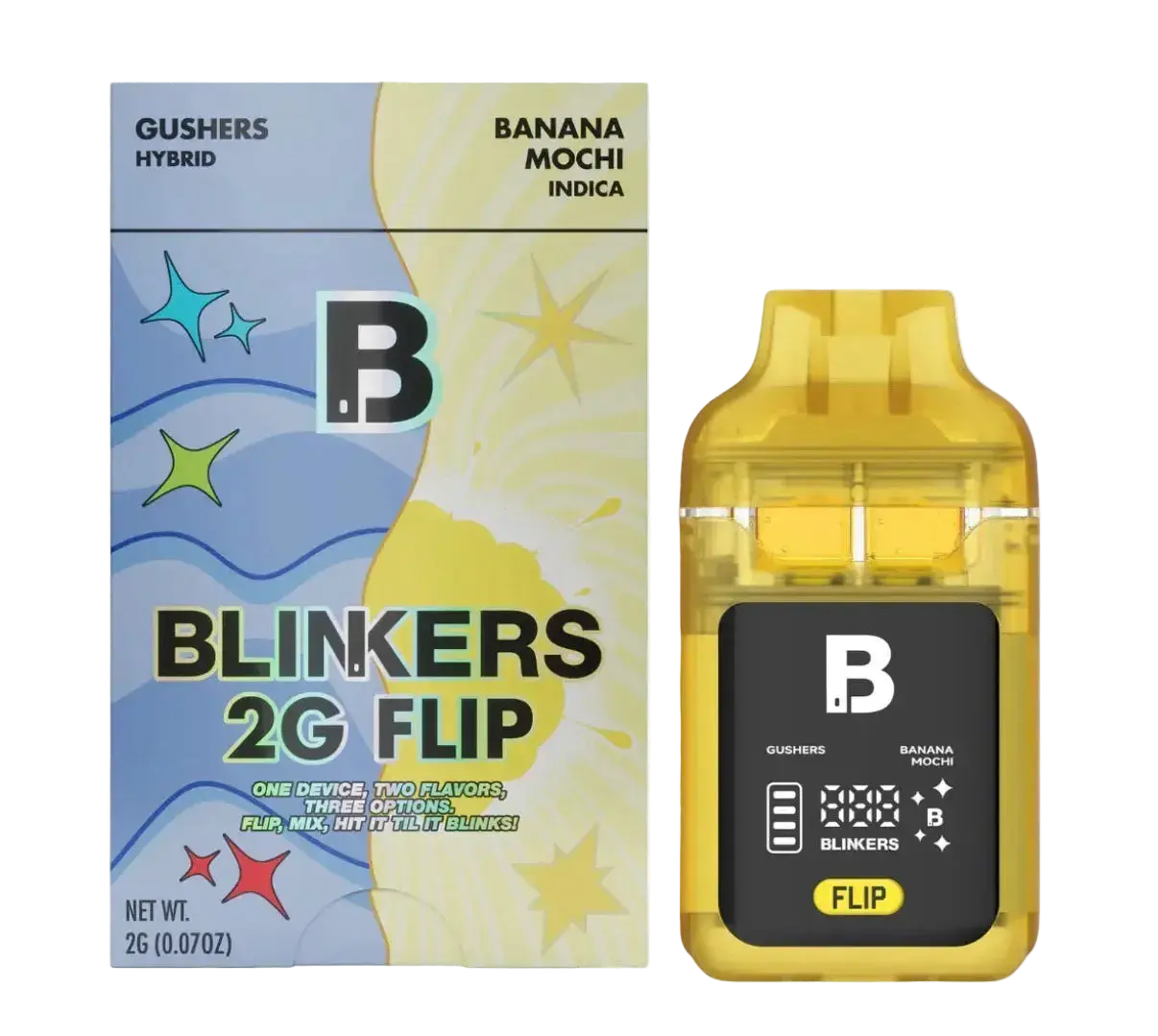 2G THCA Disposable Dual Chamber | Gushers (Hybrid) X Banana Mochi (Indica)
