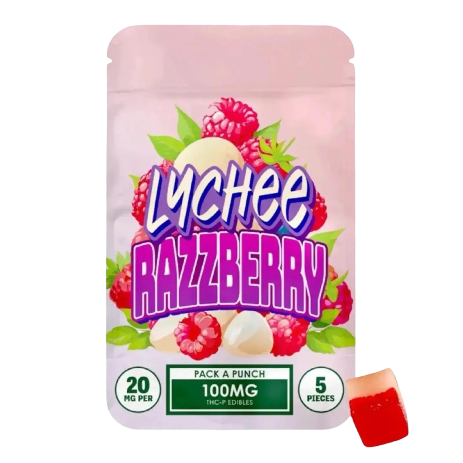 100mg Gummies | Lychee Razzberry
